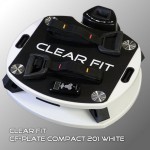 Виброплатформа Clear Fit CF-PLATE Compact 201 WHITE  - магазин СпортДоставка. Спортивные товары интернет магазин в Ульяновске 