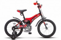 Детский велосипед Stels Jet 16" Z010 черный красный 2022 - магазин СпортДоставка. Спортивные товары интернет магазин в Ульяновске 