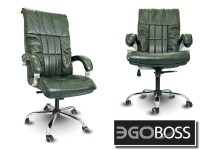 Офисное массажное кресло EGO BOSS EG1001 Малахит в комплектации ELITE натуральная кожа - магазин СпортДоставка. Спортивные товары интернет магазин в Ульяновске 