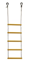 Детская веревочная лестница для ДСК  5 перекладин желтая ЛВ5-2В - магазин СпортДоставка. Спортивные товары интернет магазин в Ульяновске 
